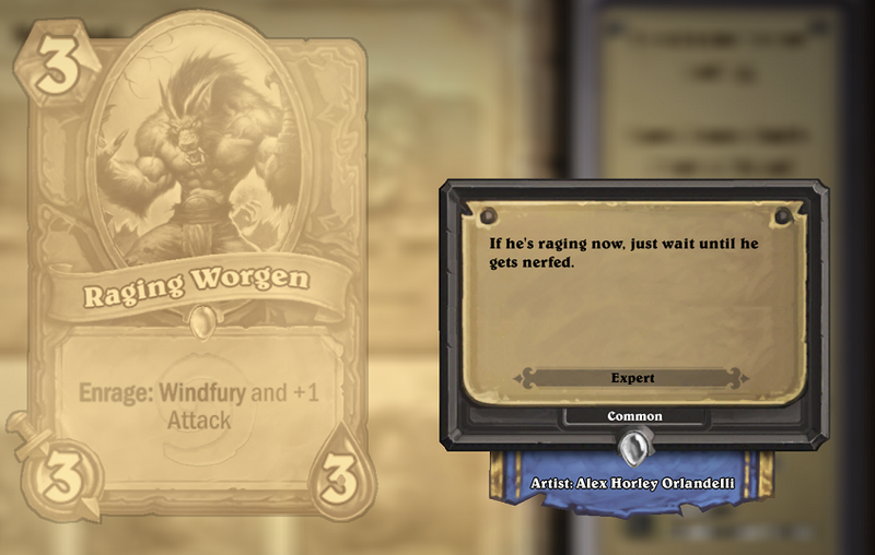 Illustration for article titled Hearthstone Cards Are Funnier Than You'd Expect